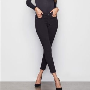 Good American good legs black skinny jeans 25